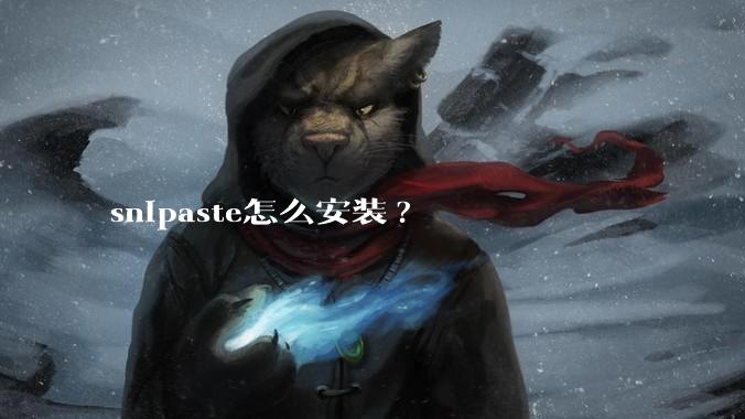 snipaste怎么安装?